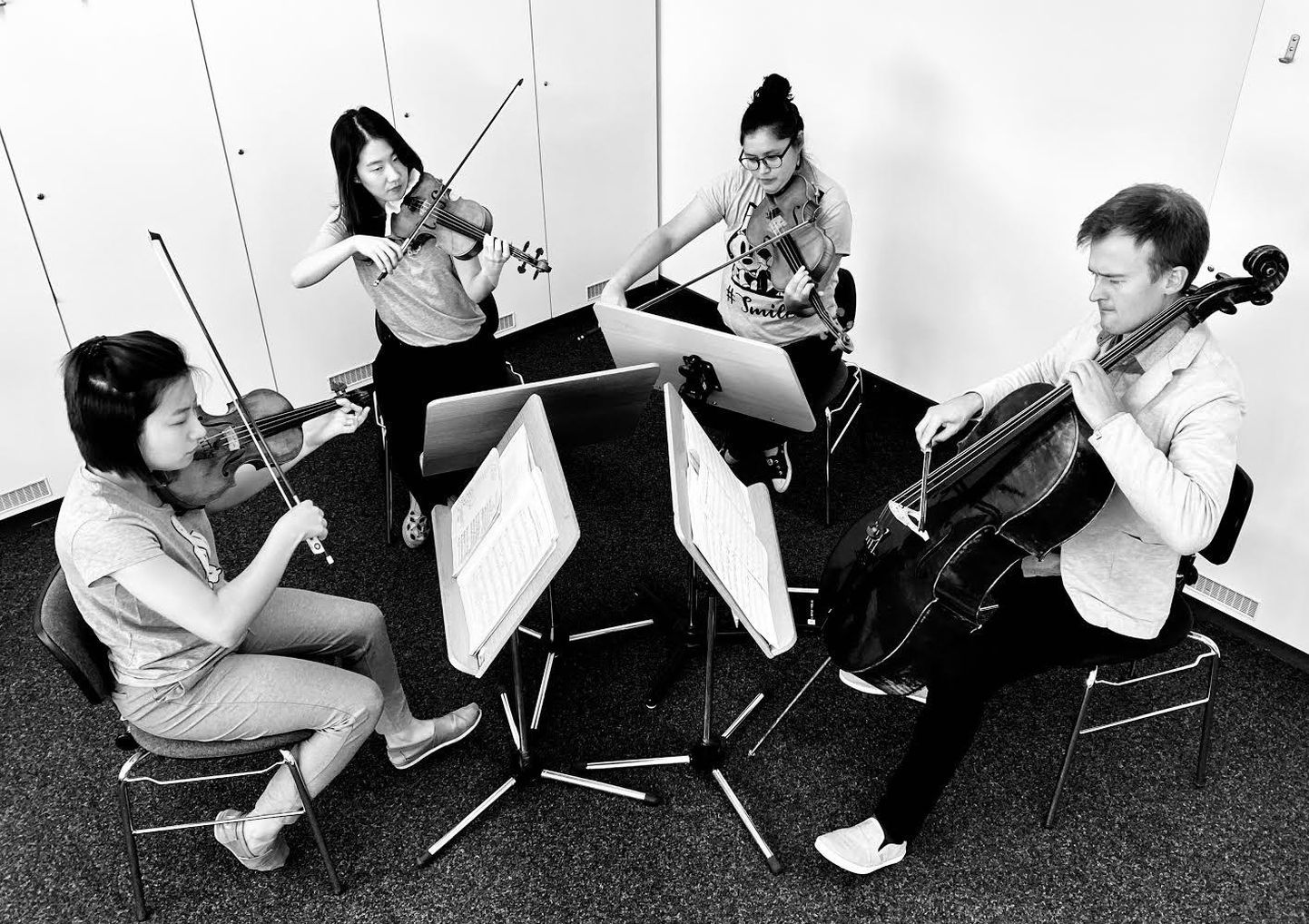 Keelpillikvartetti Arkos ootavad ees kontserdid ja videosalvestus Eestis ning seejärel musitseerimine Baierimaal.