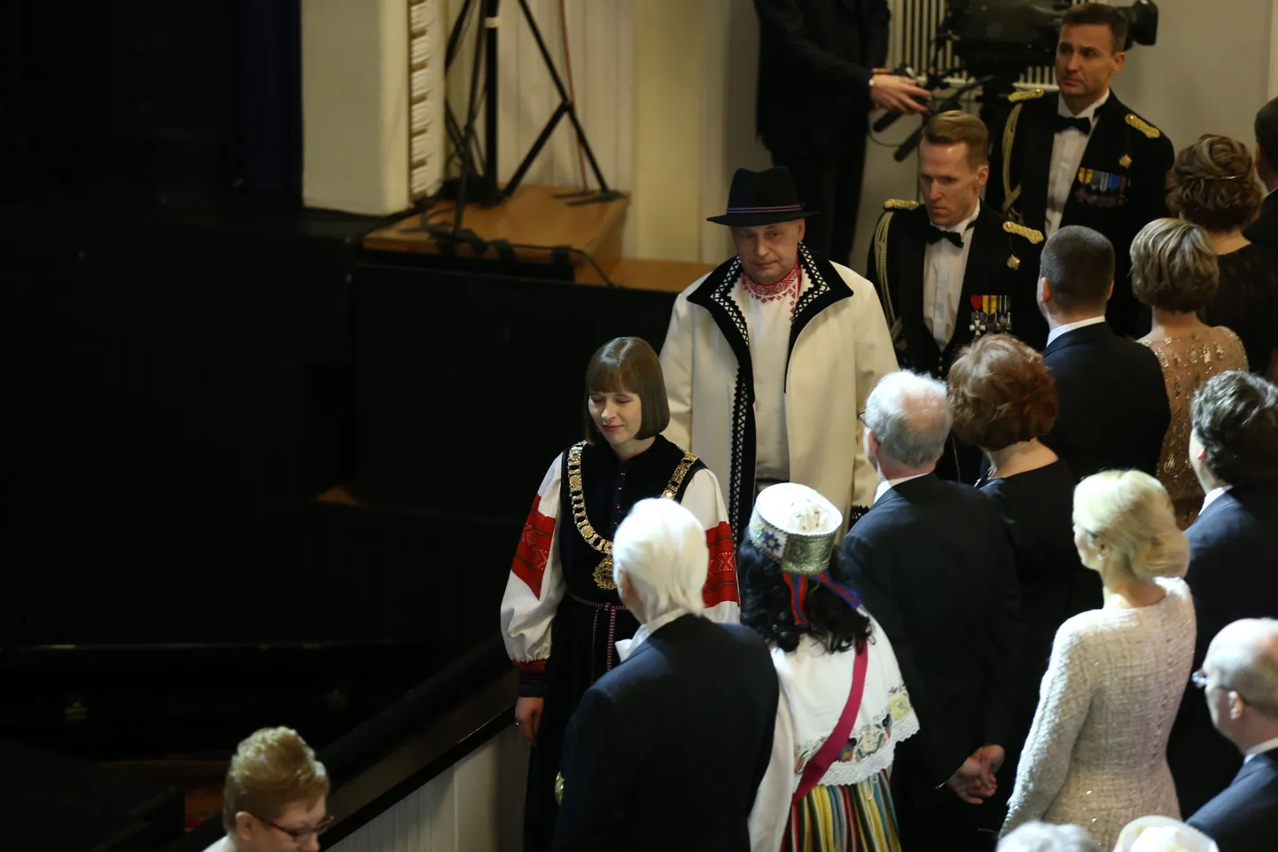 President Kersti Kaljulaid peab Tallinnas Estonia kontsedisaalis vabariigi aastapäeva kõne.