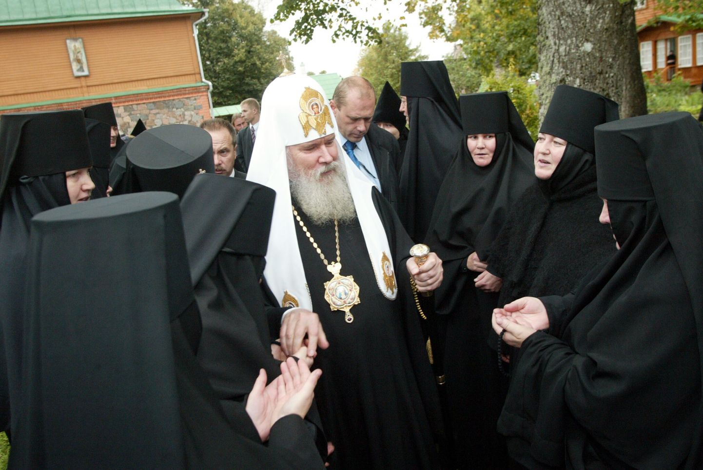 Patriarh Aleksius II 2003. aasta suvel Kuremäe kloostris.