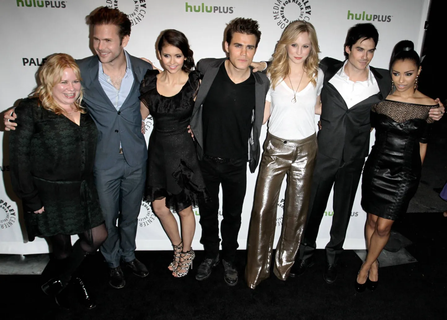 Julie Plec, Matt Davis, Nina Dobrev, Paul Wesley, Candice Accola, Ian Somerhalder, Kat Graham.