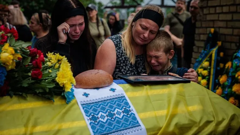 Похороны погибшего солдата.