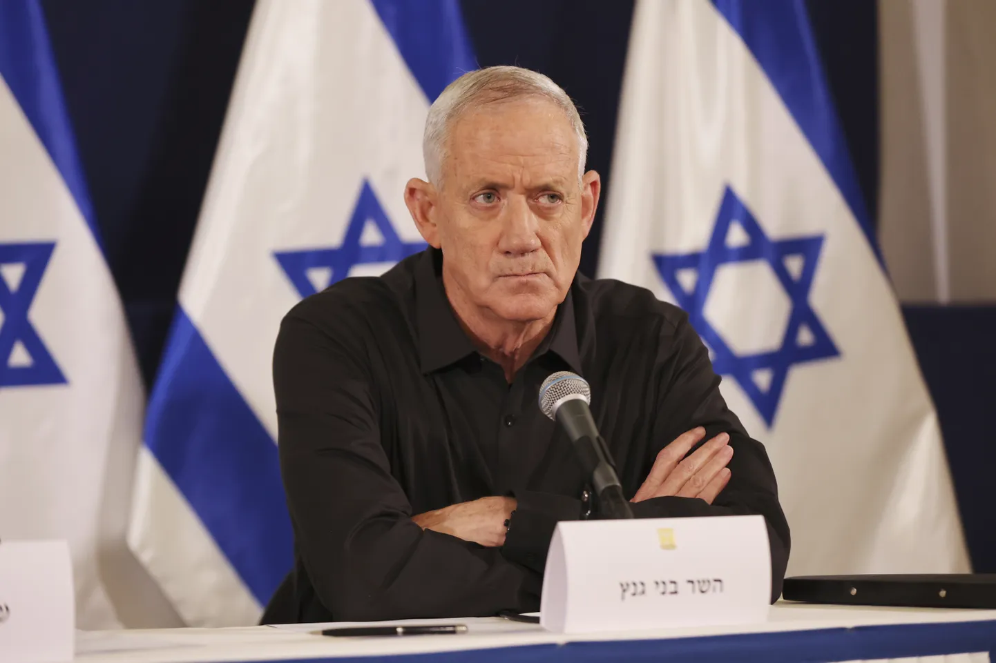Iisraeli kaitseminister Yoav Gallant pressikonverentsil Tel Avivis oktoobri lõpus.