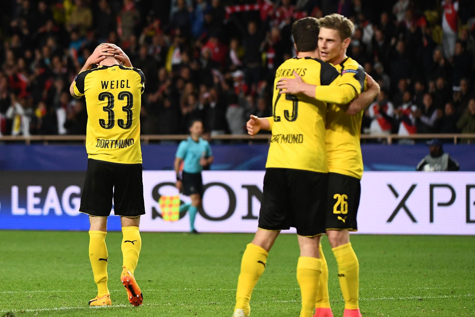 Kordusmängu eel taas ärevad hetked üle elanud Dortmundi mängijad olid Monacole kaotamise järel lohutamatud.