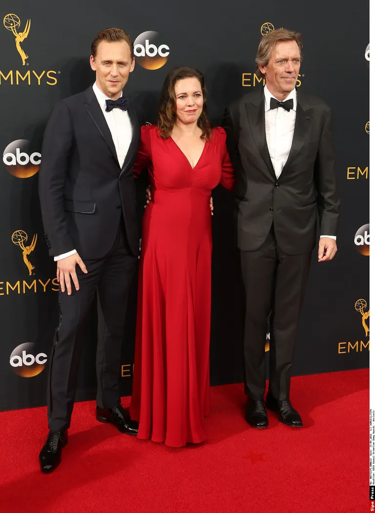 Tom Hiddleston, Olivia Colman, Hugh Laurie /SIPA/1609191036