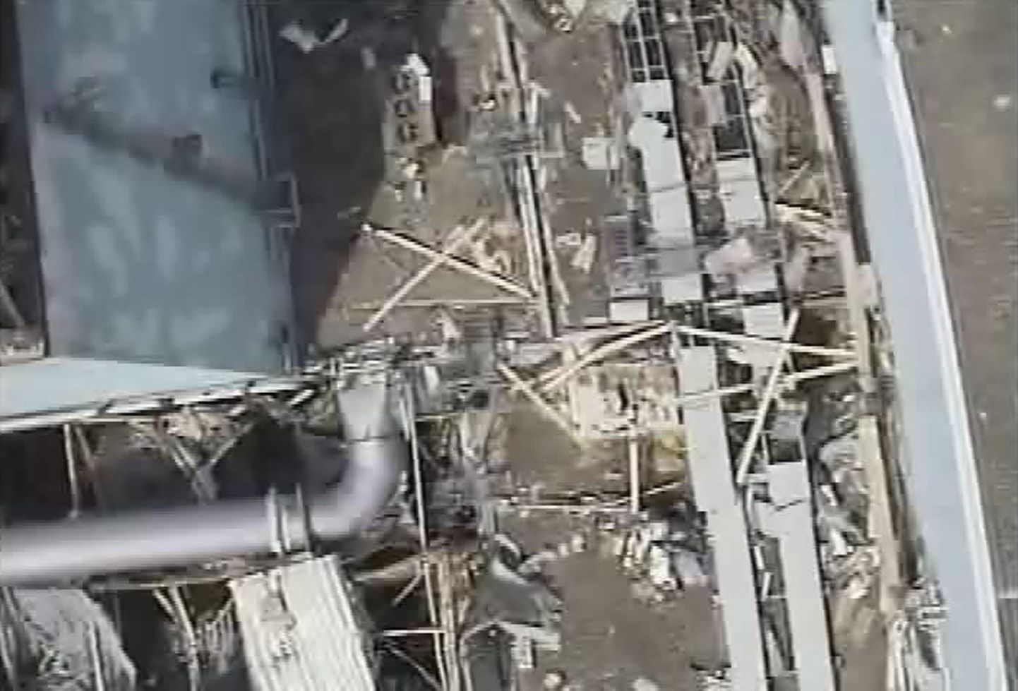Õhufoto purustustest Fukushima 1. tuumaelektrijaama esimeses enegiaplokis.