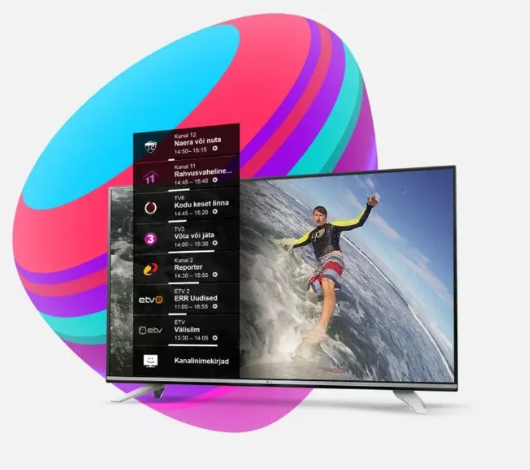 Telia TV nutitv menüüst on kogu meelelahutus lihtsasti kättesaadav.