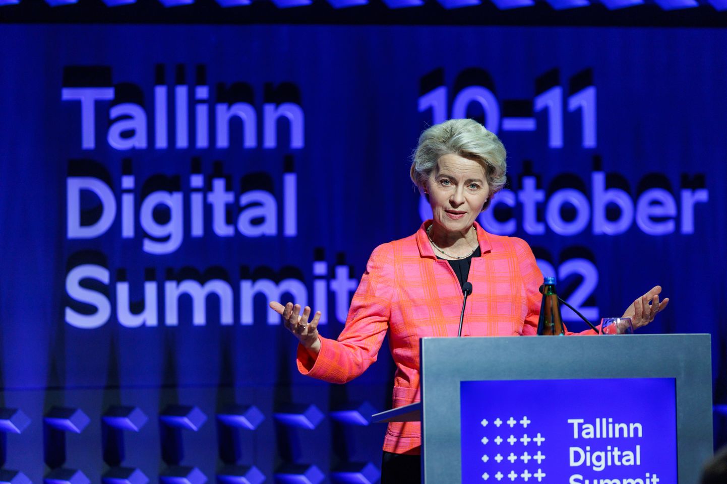 Euroopa Komisjoni president Ursula von der Leyen Tallinn Digital Summit tippkohtumisel 2022. aastal.