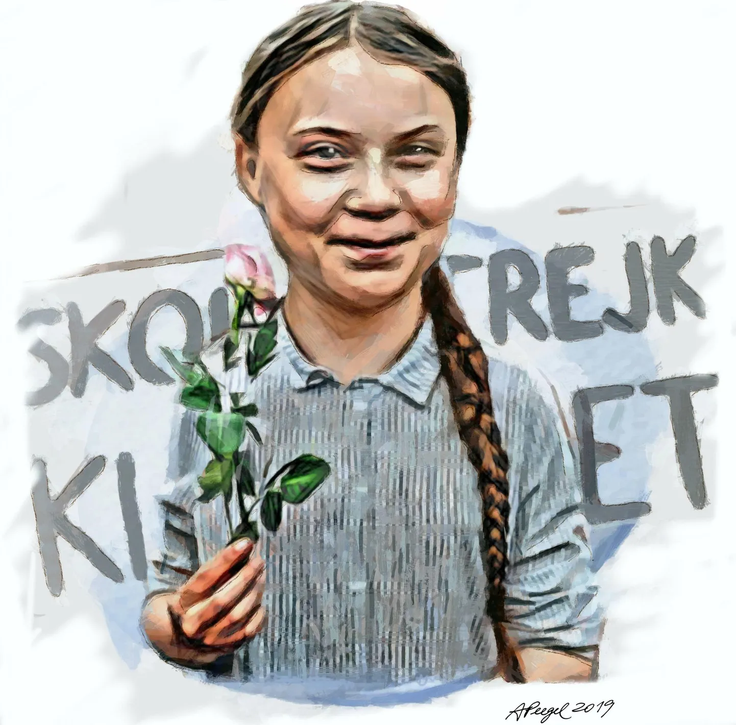 Greta Thunberg.