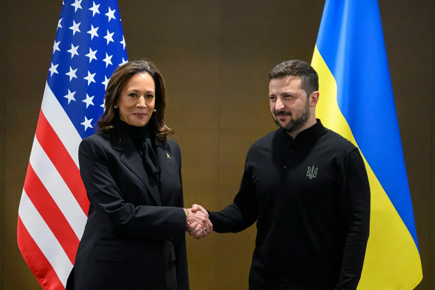 USA asepresident Kamala Harris ja Ukraina president Volodõmõr Zelenskõi.