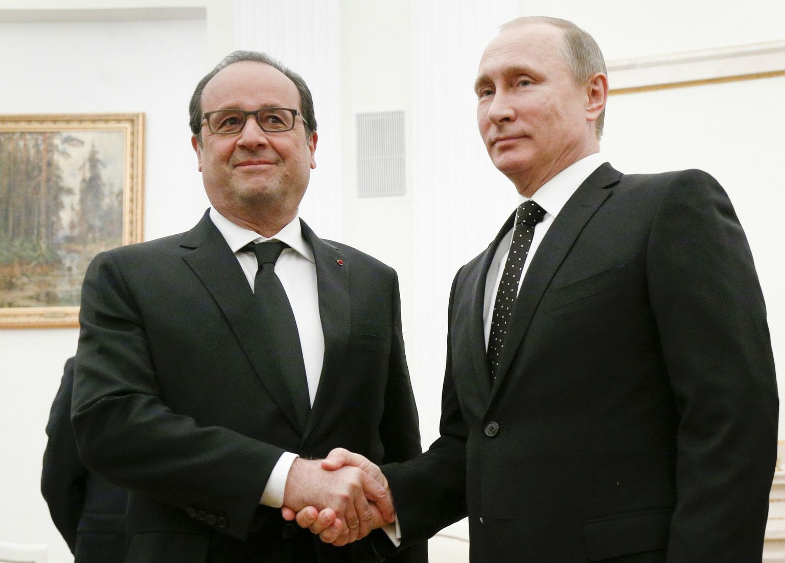 Presidendid François Hollande ja Vladimir Putin.