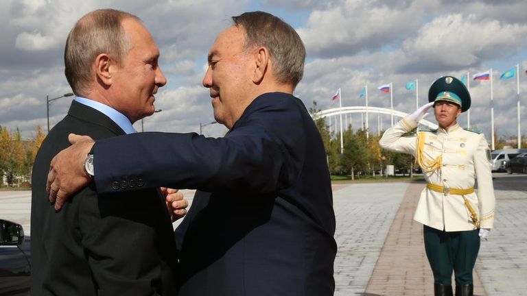 Путин и Назарбаев.