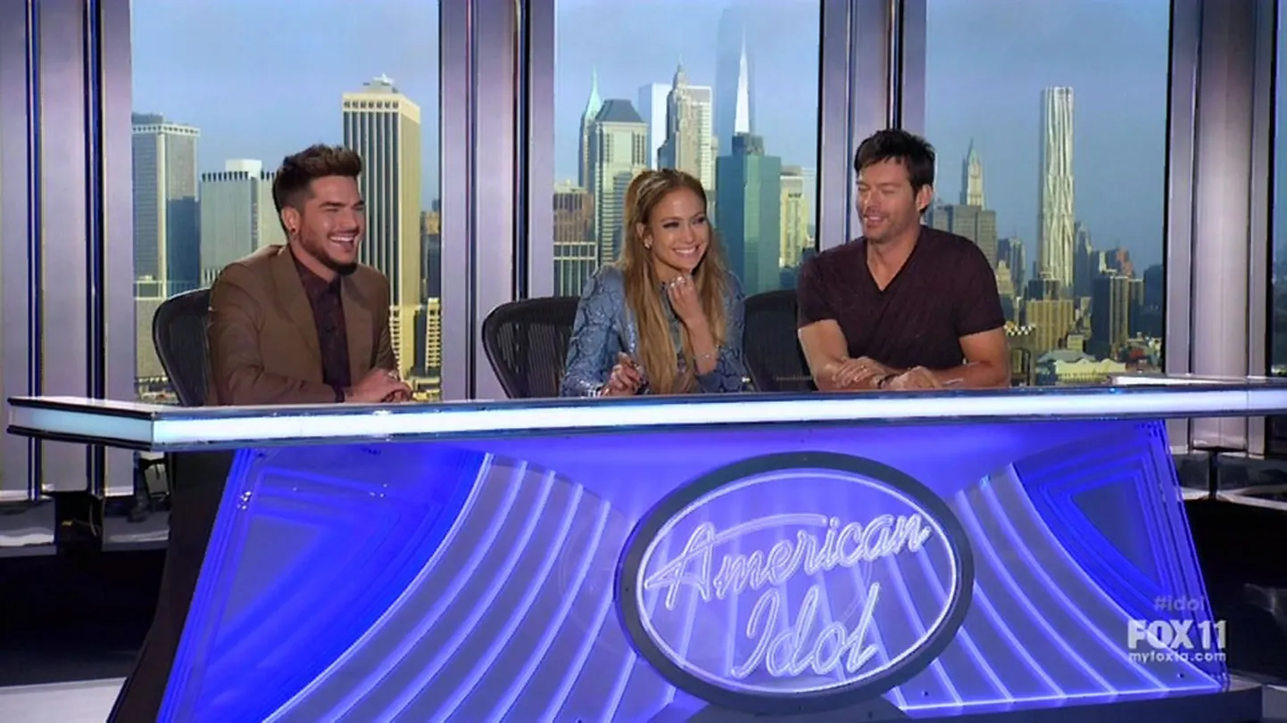 Adam Lambert, Jennifer Lopez ja Harry Connick Jnr