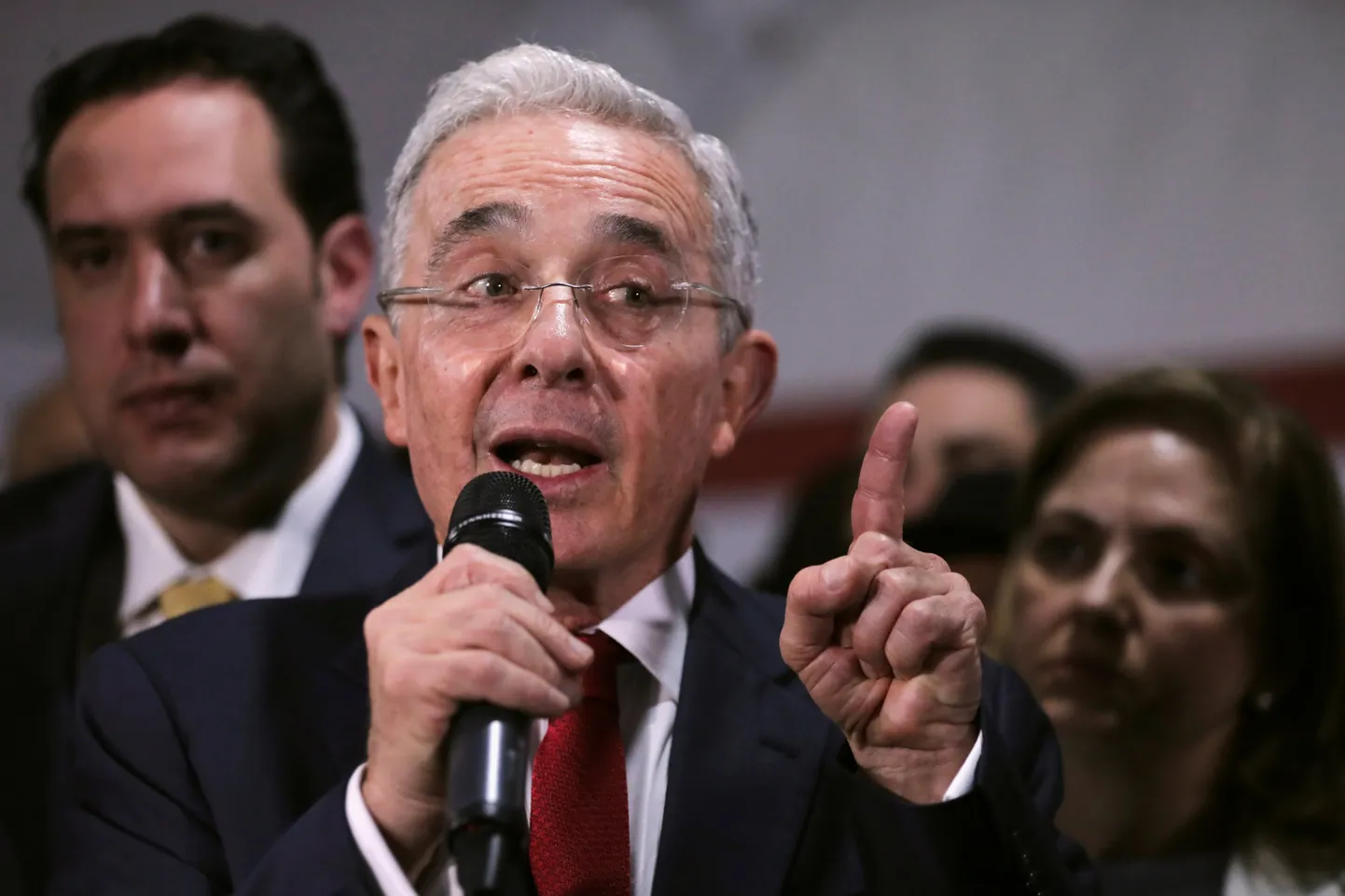 Colombia endine president Álvaro Uribe.
