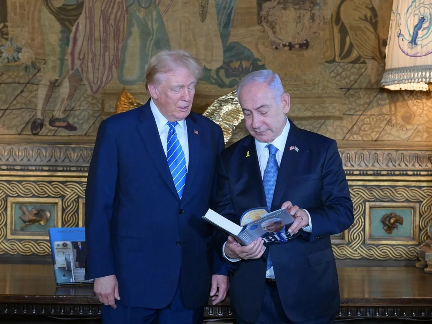 Donald Trump ja Benjamin Netanyahu kohtumisel 26. juulil 2024 Floridas.