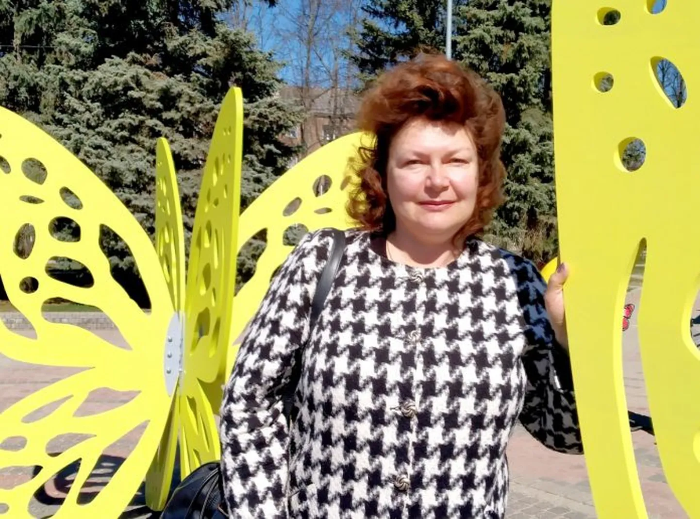 Анастасия Орешникова. Когда она приезжает в Даугавпилс, она старается посетить все любимые места. Апрель 2022 года