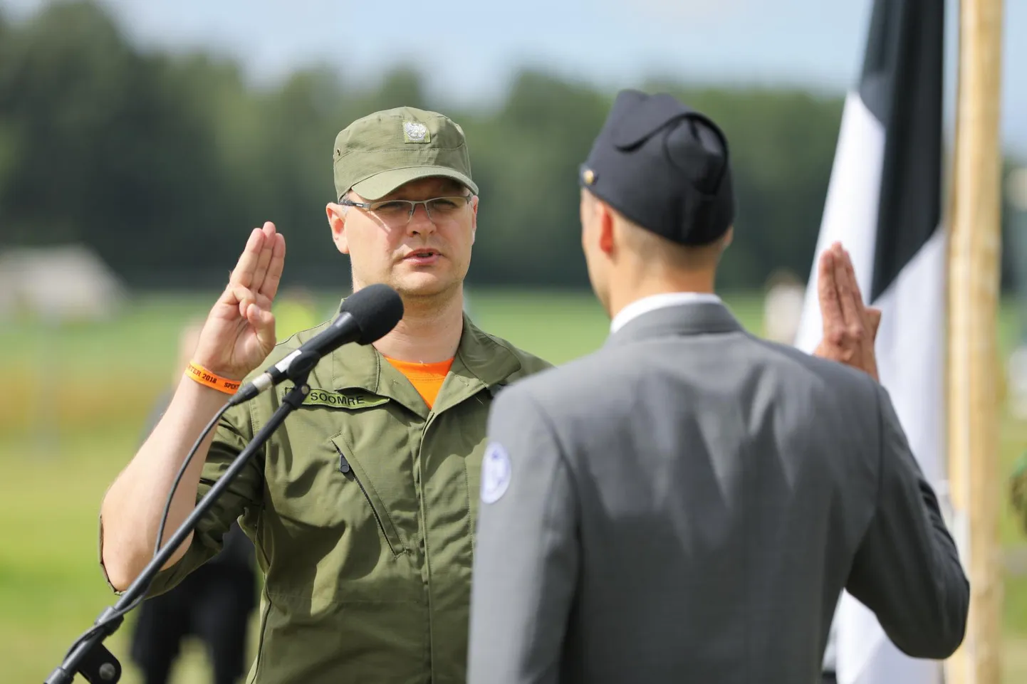 Sander Soomre valiti Kaitseliidu möödunud aasta parimaks noortejuhiks. Foto on 2018. aastal Lammasmäel toimunud suurlaagrist Spekter, kus Soomre oli laagriülem.
