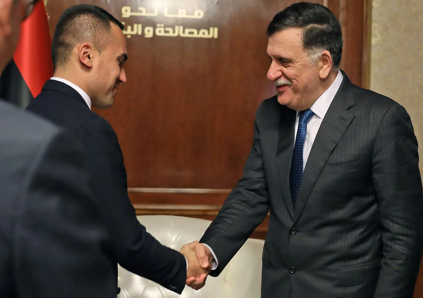 Fayez al-Sarraj ja Luigi Di Maio.