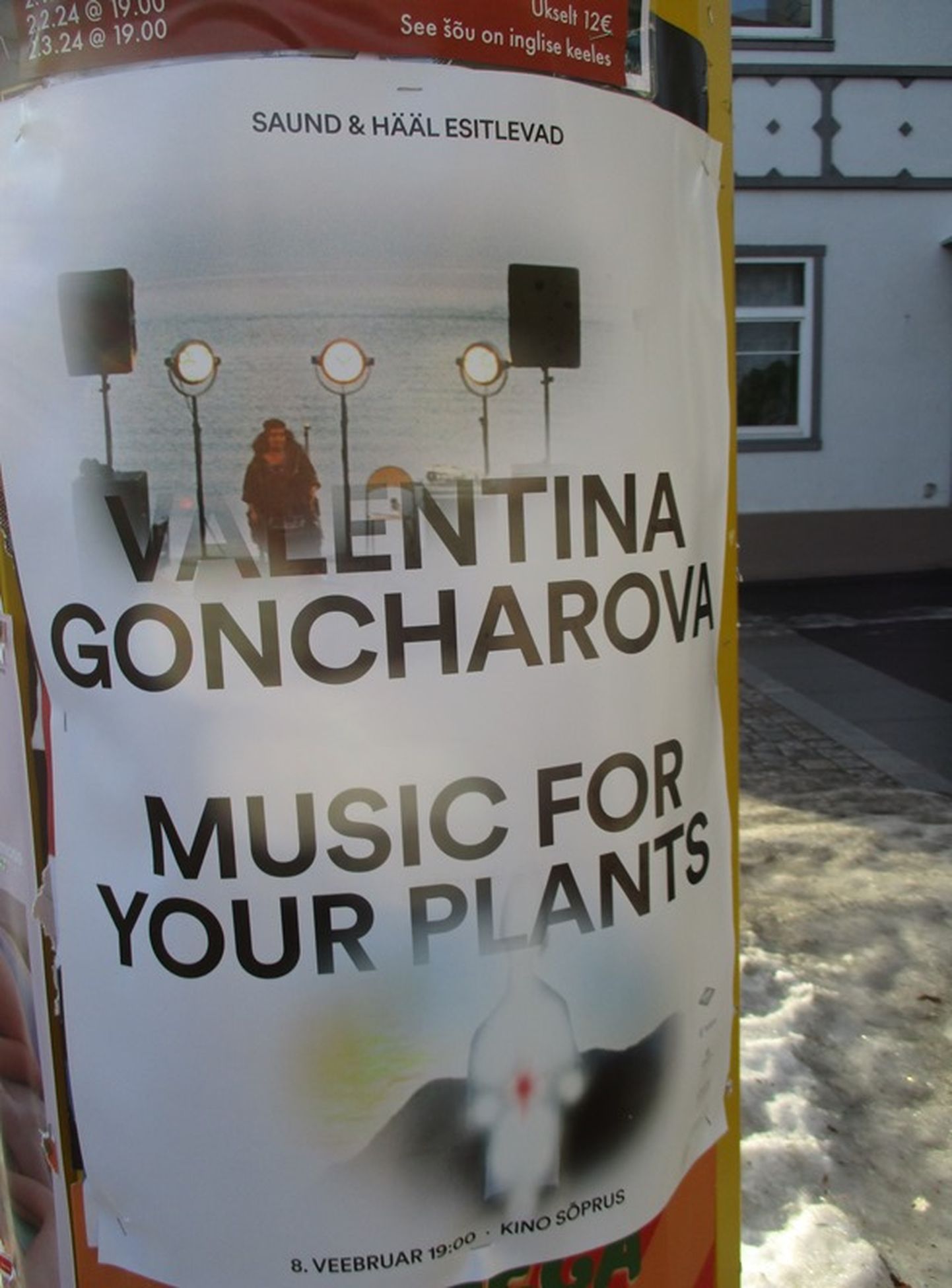 Valentina Goncharova ja Music For Your Plants kontserdiposter