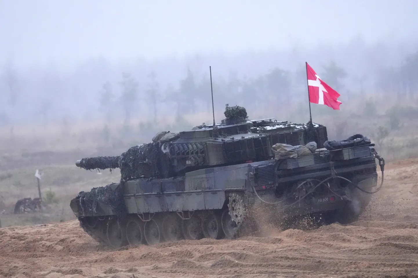 Taani kuningliku armee lahingutank Leopard 2. 14. november 2024.