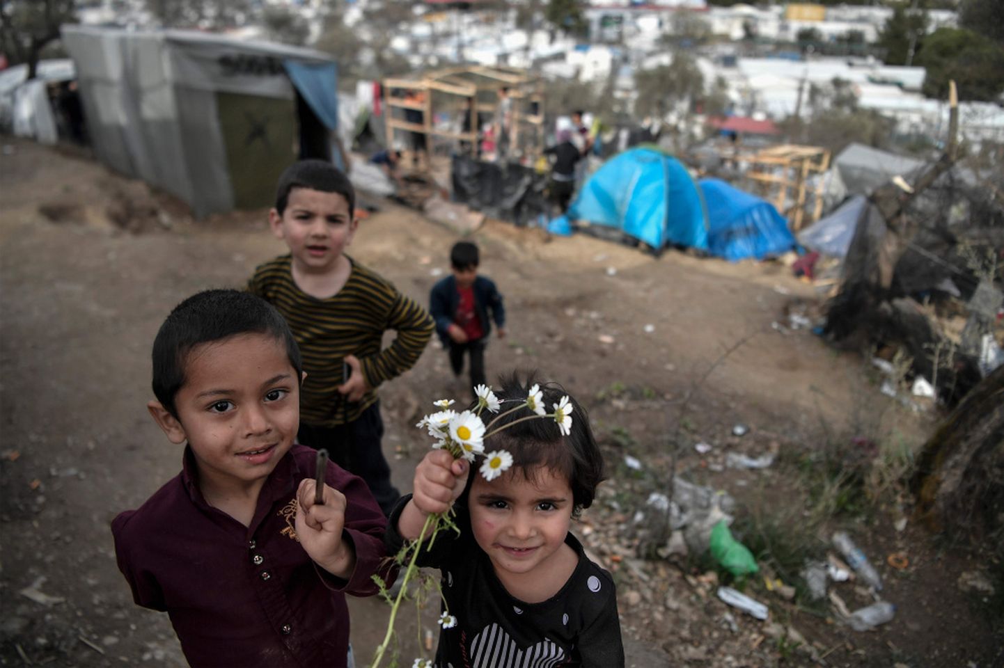 Migrantu nometnes Lesbas salā. 7.marts, 2020