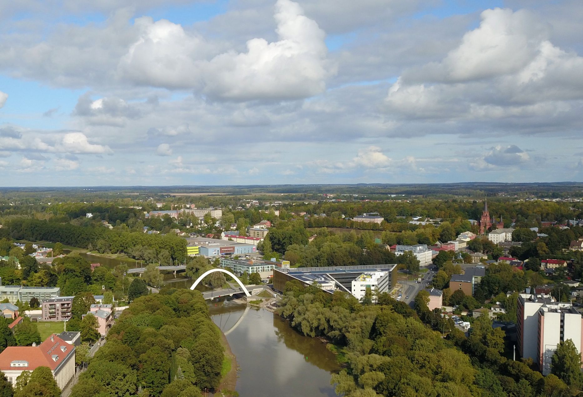 Tartu kesklinn. Foto on illustreeriv.