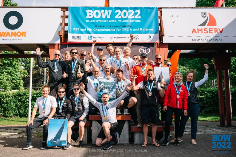 B klassi esikolmik: Team Pro4u, Katariina II ja Amserv Toyota ST - Olympic, Matilda 4 ja Forte - Baltic Offshore Week 2022 - ORC A ja B klassi Eesti ja Soome meistrivõistlused – 17.–19.06.2022 Kalevi jahtklubis – 3. päev