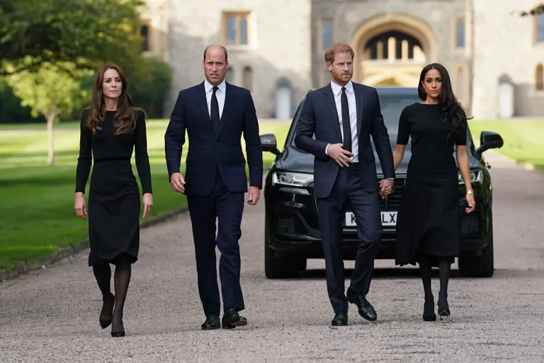 Printsess Catherine, prints William, Sussexi hertsog ja hertsoginna Harry ja Meghan 10. septembril 2022.