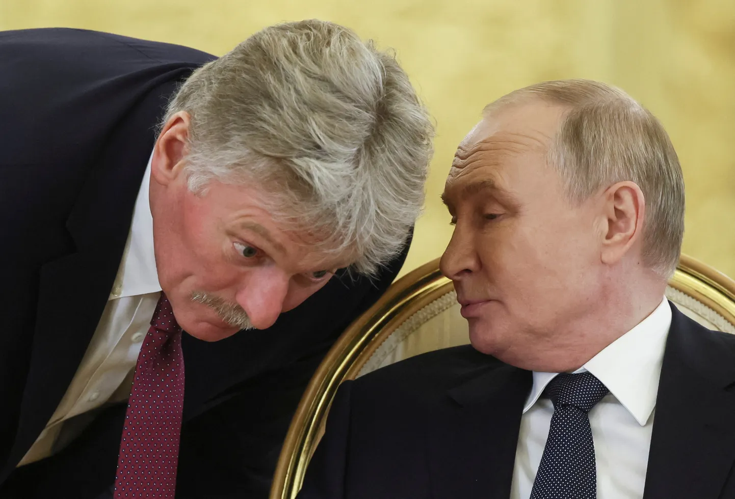 Dmitrijs Peskovs un Vladimirs Putins