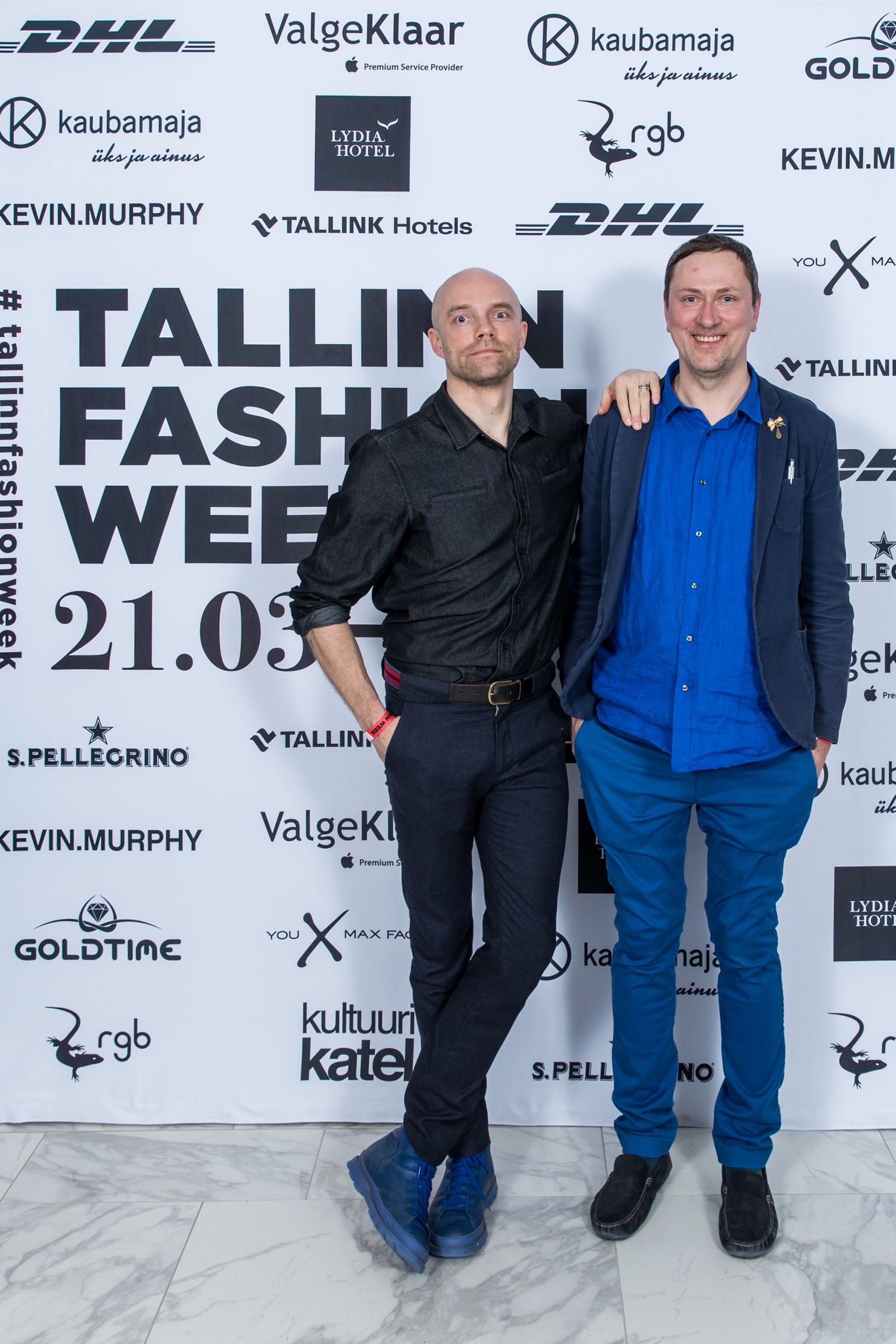 Танель Веэнре и Альдо Ярвсоо на таллиннской Неделе моды.