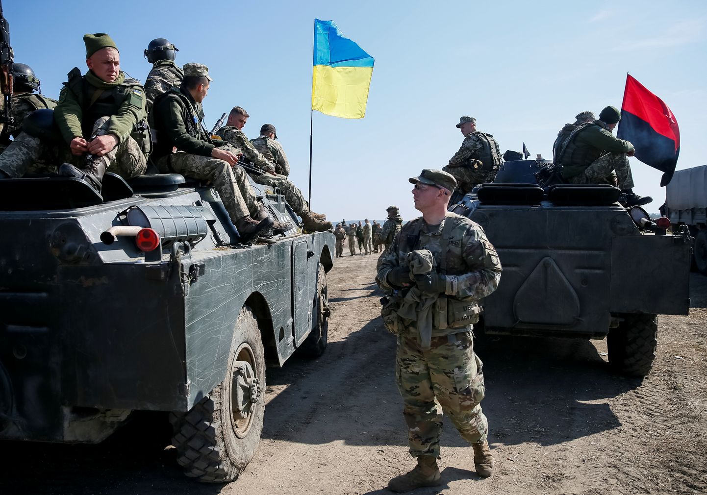 Ukraina väed septembris rahvusvahelisel õppusel Rapid Trident 2019.