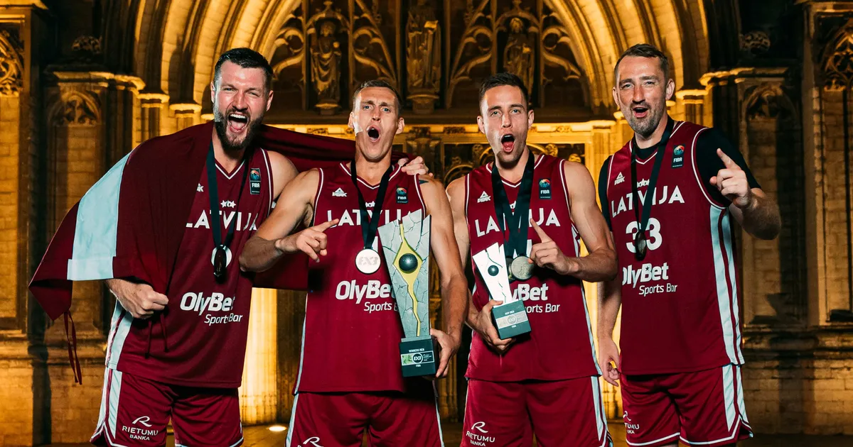 Latvia's 3x3 basketball team crowns season with European championship