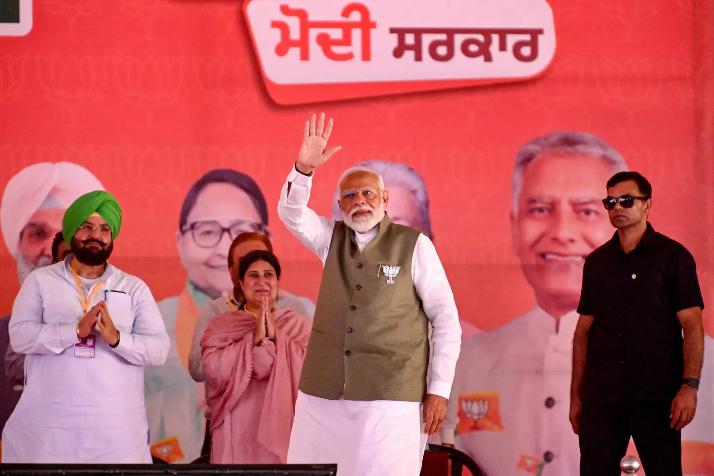 India peaminister Narendra Modi eilsel valimisüritusel Gurdaspuris.