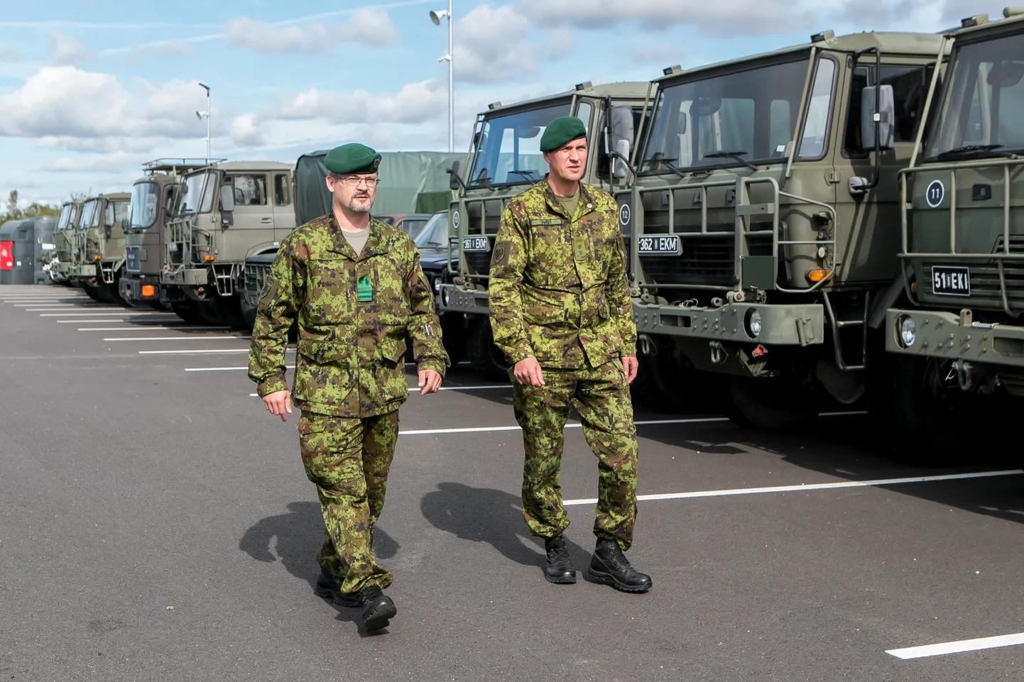 Kaitseliidu Saaremaa maleva pealik Arto Reinmaa ja vallavalitsuse kriisireguleerimisnõustaja Gunnar Havi