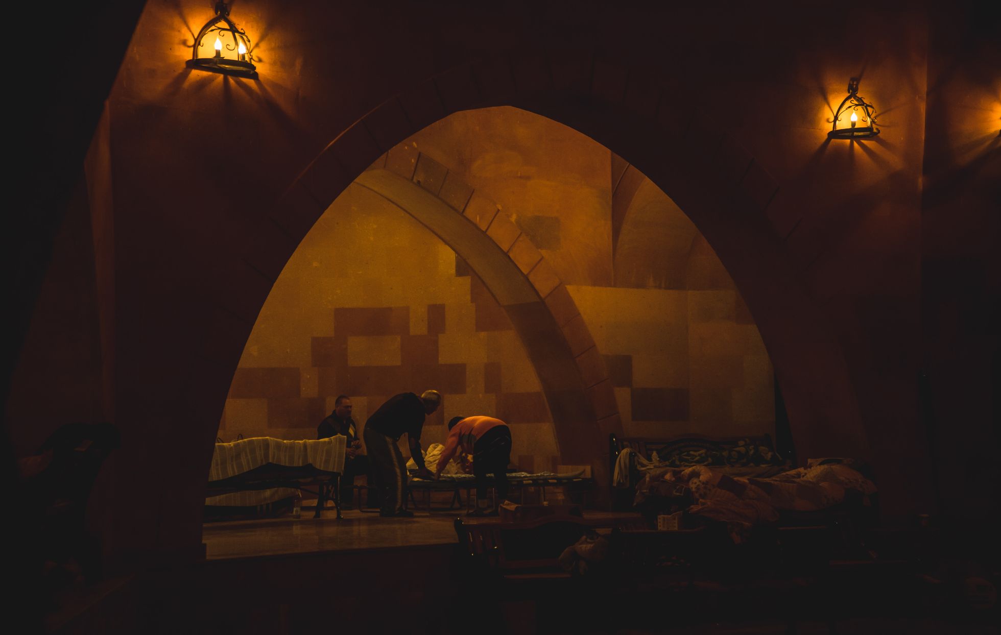 Bumbu patvertne Stepanakertas katedrāles pagrabā