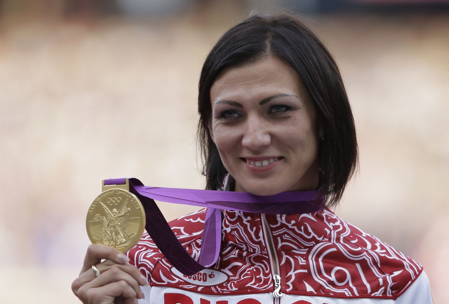 2012. aastal Londoni olümpial 400 meetri tõkkejooksus kulla võitnud Natalja Antjuh.