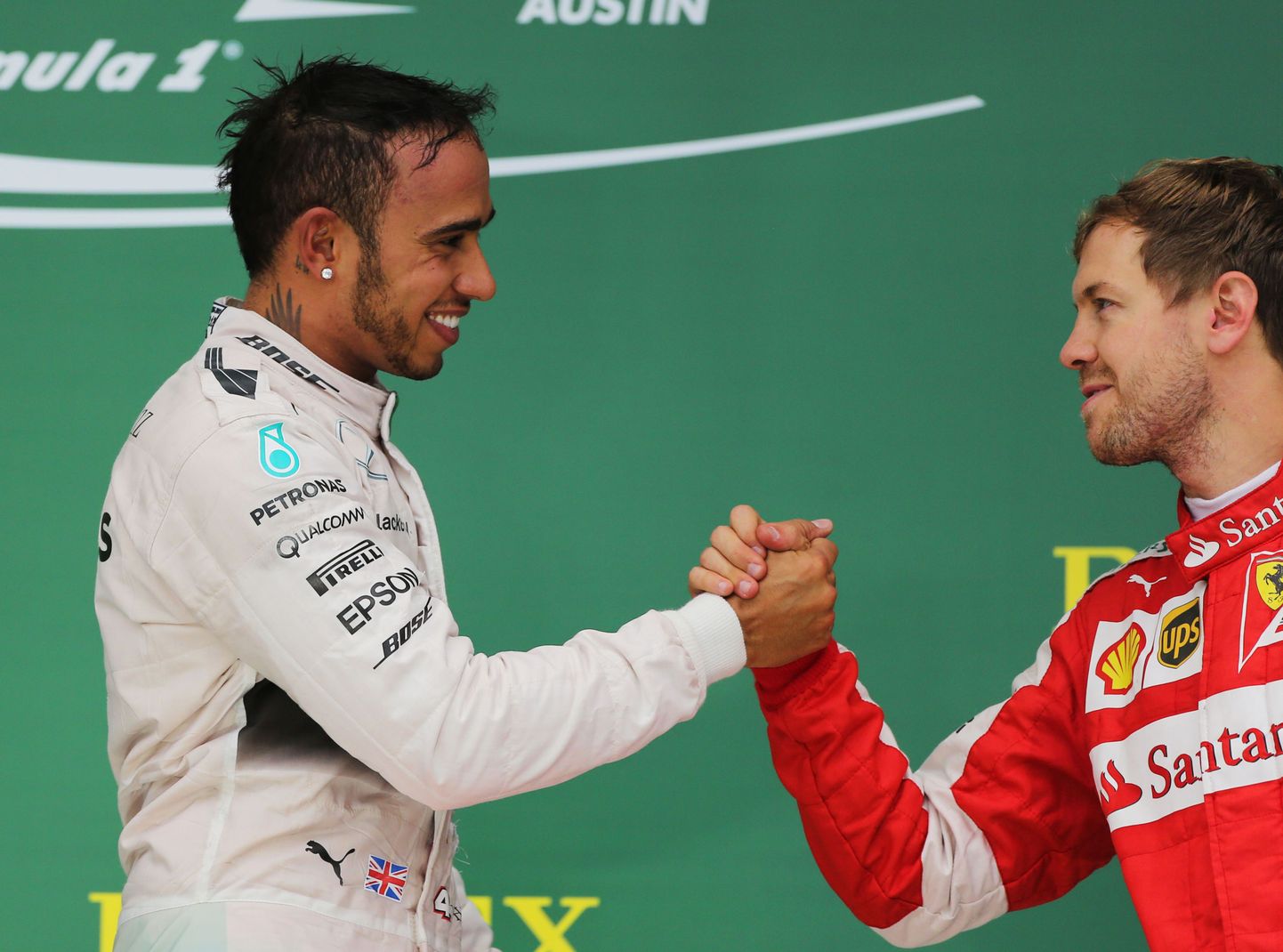 Lewis Hamilton (vasakul) ja Sebastian Vettel on sel hooajal pidamas pingelist heitlust MM-tiitli nimel.