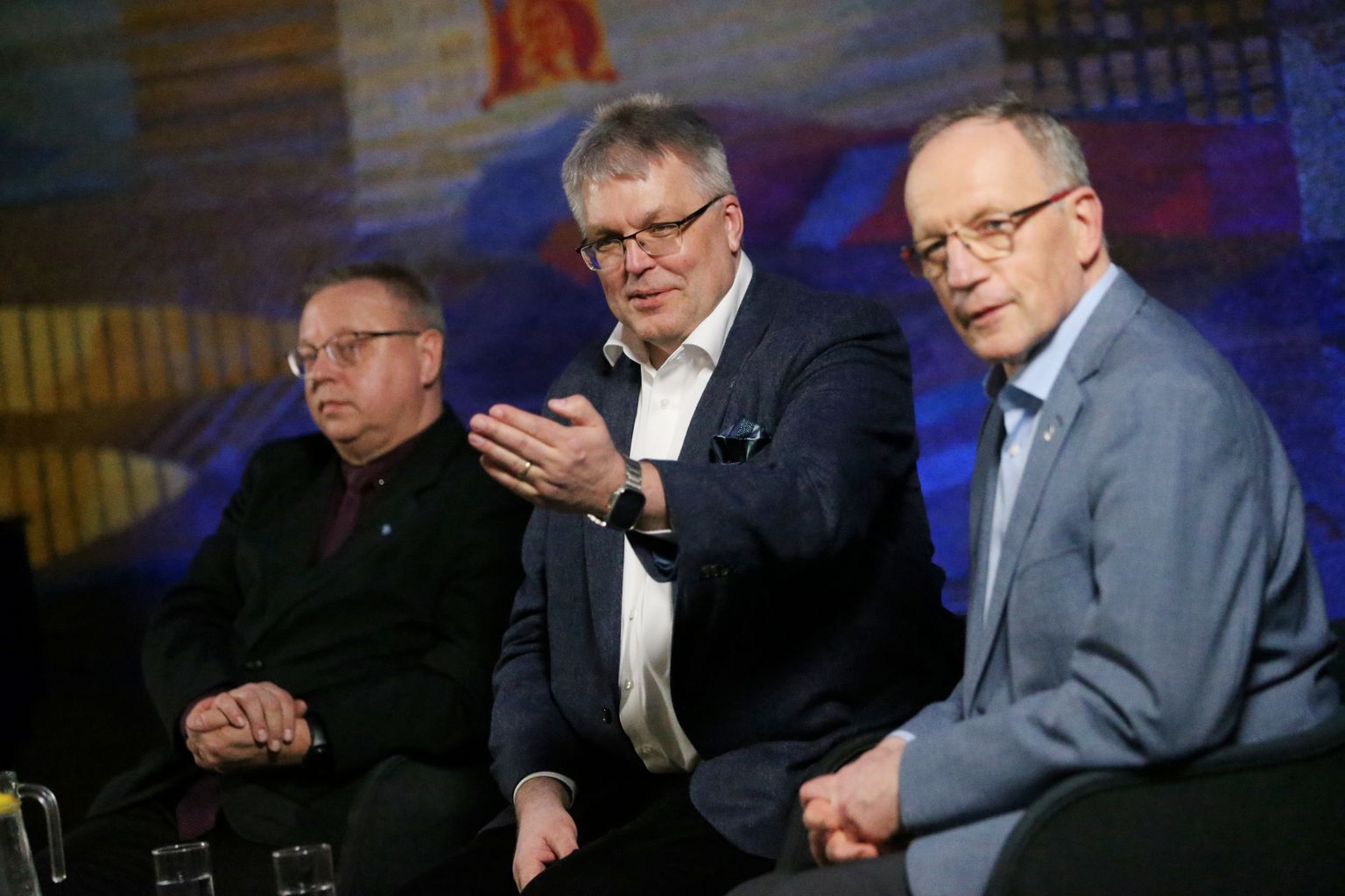 Tartu ülikooli rektorikandidaadid professorid Raul Eamets, Jaak Vilo ja Toomas Asser.