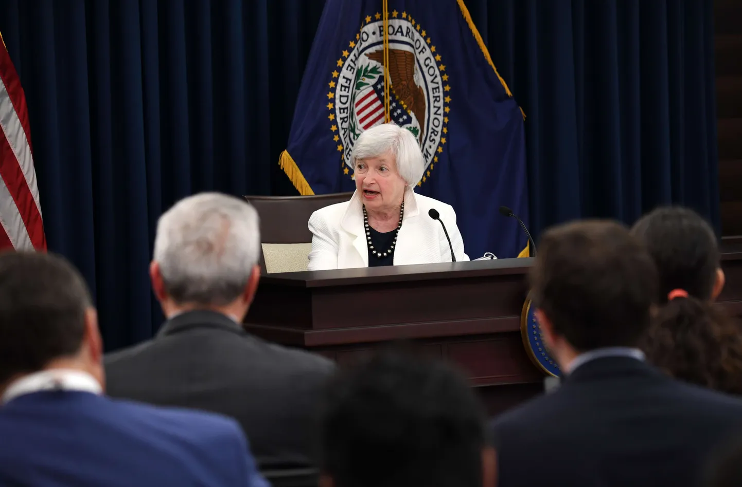 USA Föderaalreservi jut Janet Yellen kolmapäeval presiikonverentsil