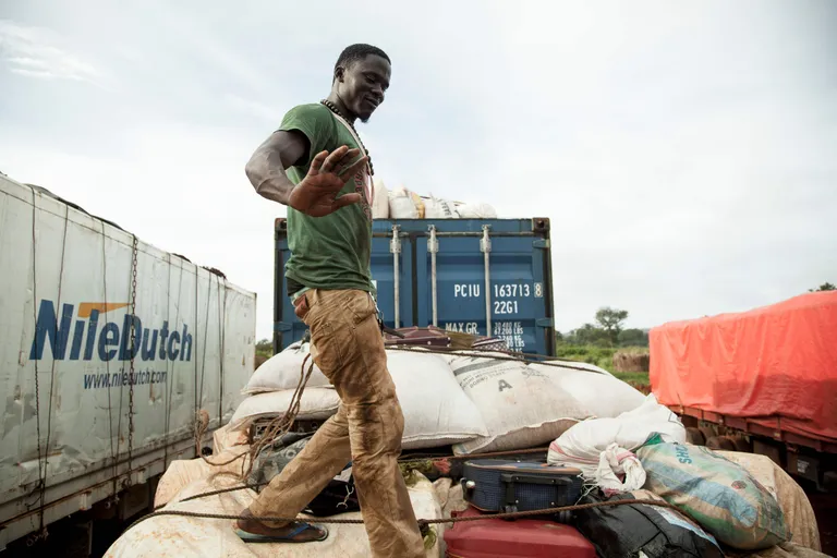 Veokitele laaditud humanitaarabi Kesk-Aafrika Vabariigis / Scanpix