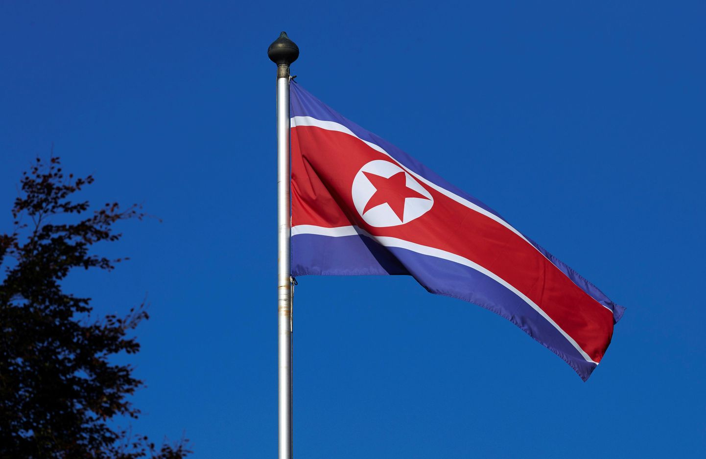 Флаг Северной Кореи. Иллюстративное фото.