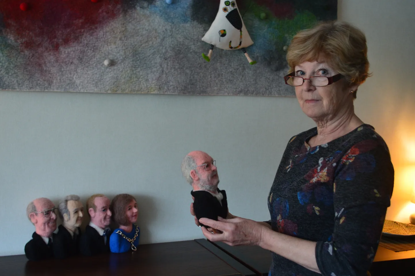 Türilane Karin Pihlik on viltinud kõikide presidentide büstid.