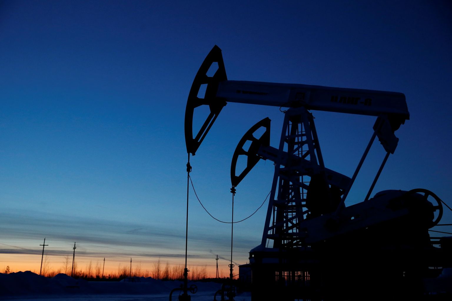 Naftapumbad Lääne-Siberis Kogalõmi naftaväljal.