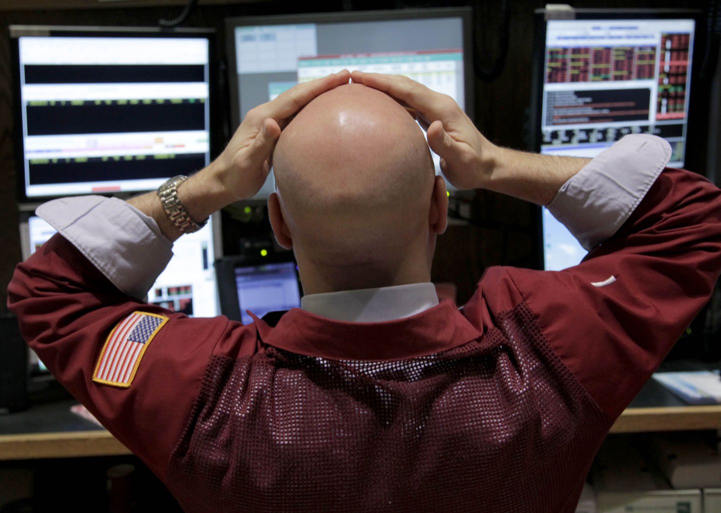 Aktsiakaupleja New Yorgi börsi. USA börsidel tegid 6. märtsil 2012. aasta suurima kukkumise.