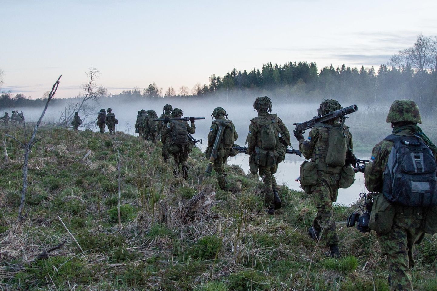 Eesti kaitseväelased õppusel. Foto on illustratiivne.