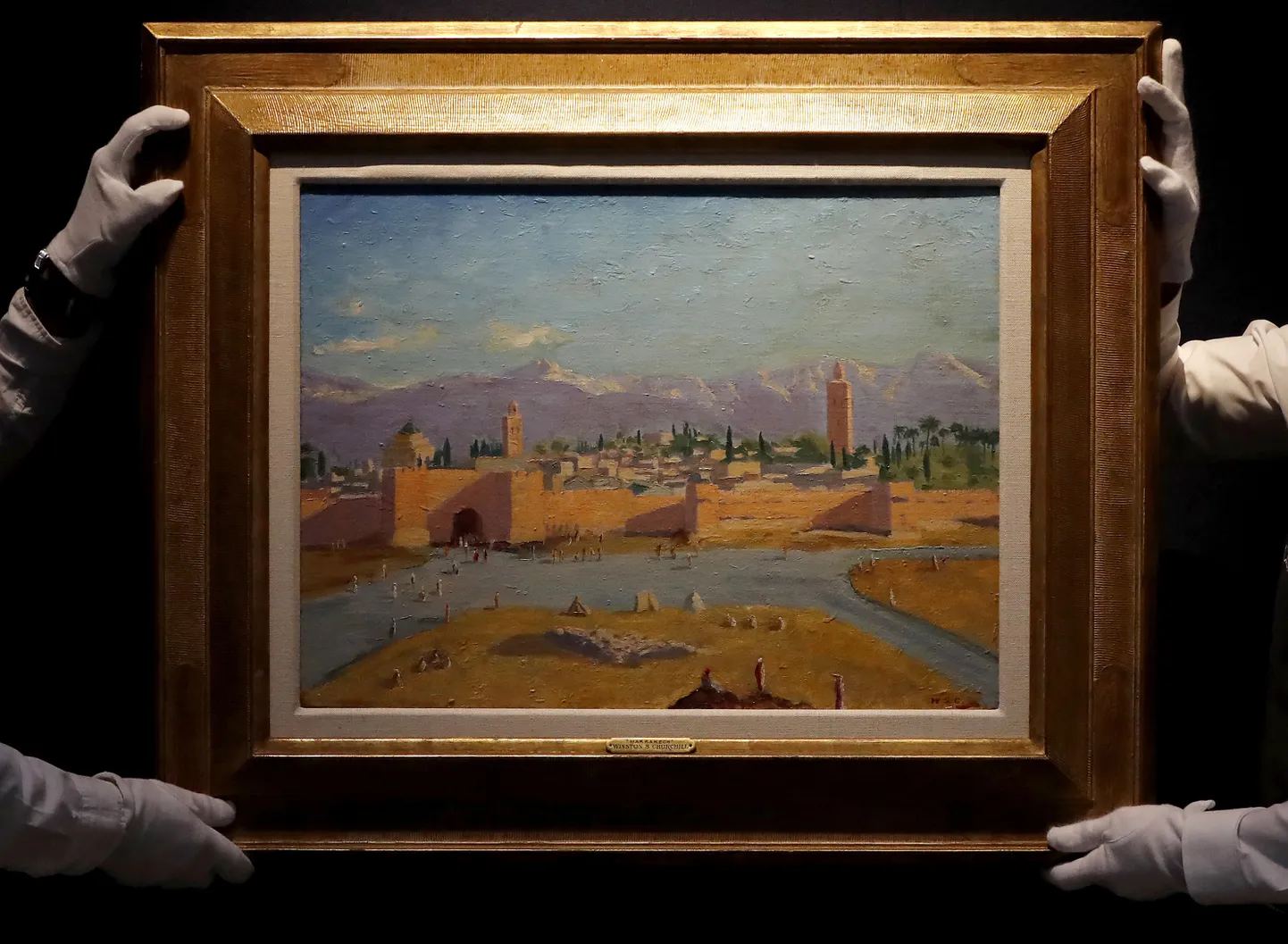 Briti peaministri Winston Churchilli 1943. aasta maal «Koutoubia mošee minarett»