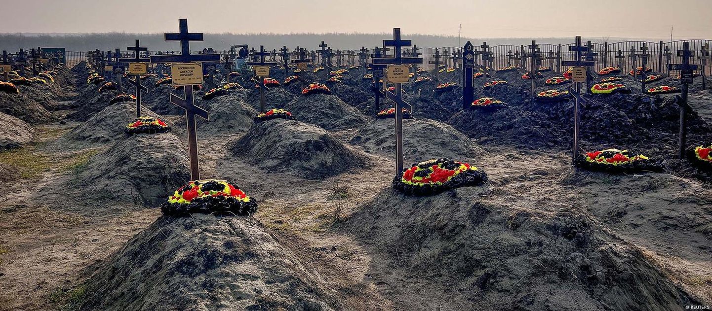 Кладбище российских наемников, которые погибли в Украине, Краснодарский край, 2023 год.