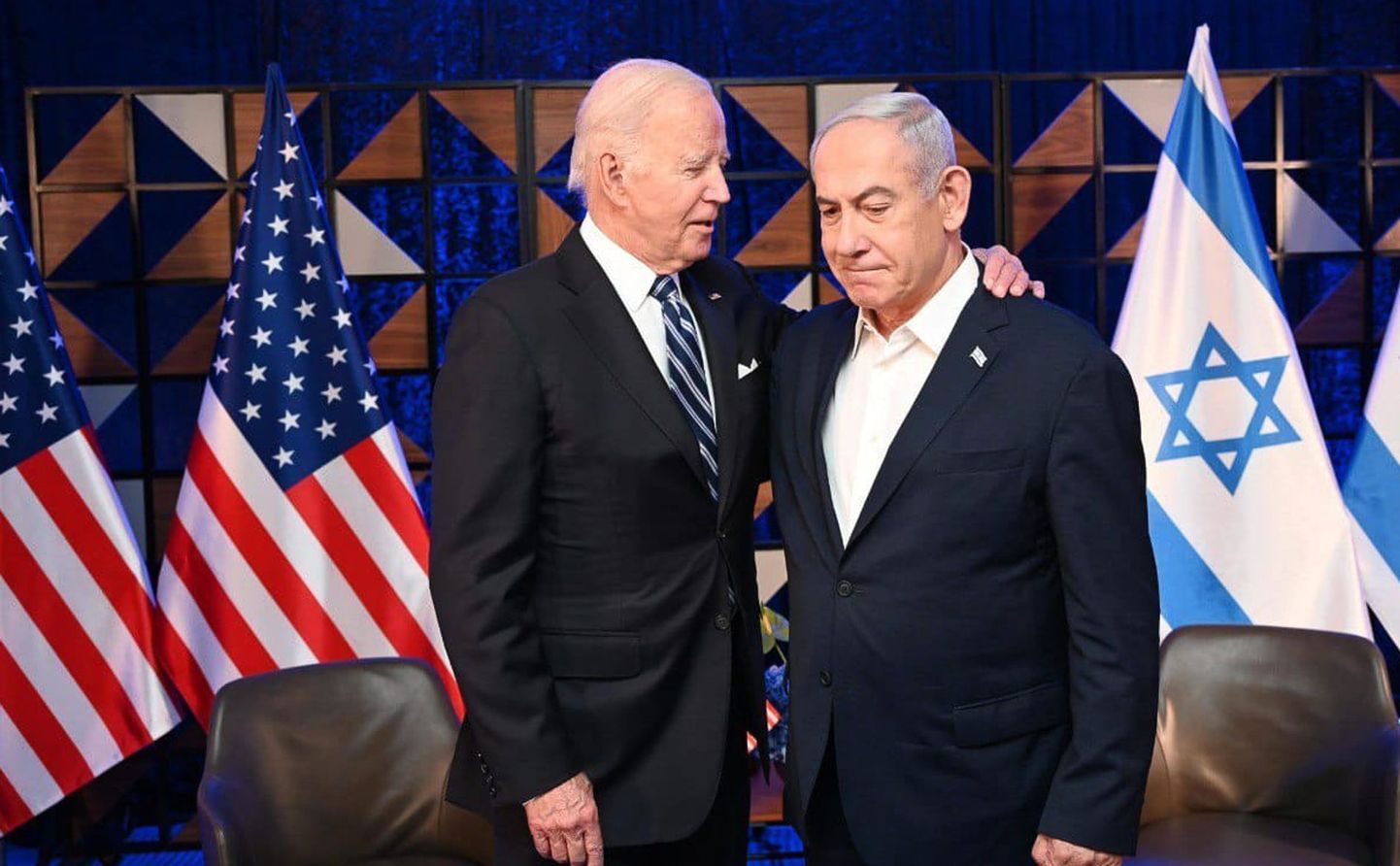 USA president Joe Biden (vasakul) ja Iisraeli peaminister Benjamin Netanyahu läinud nädalal Tel Avivis.
