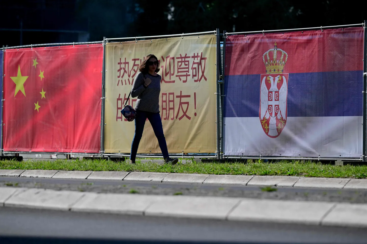 Serbia pealinn Belgrad Hiina presidendi Xi Jinpingi visiidi ootel.