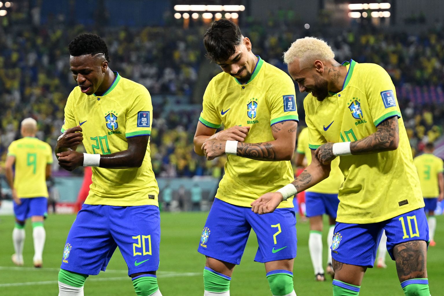 Neymari (paremal) vedamisel sai Brasiilia end korralikult kaheksandikfinaalis käima. Sarnast minekut on oodata ka veerandfinaalis Horvaatia vastu.