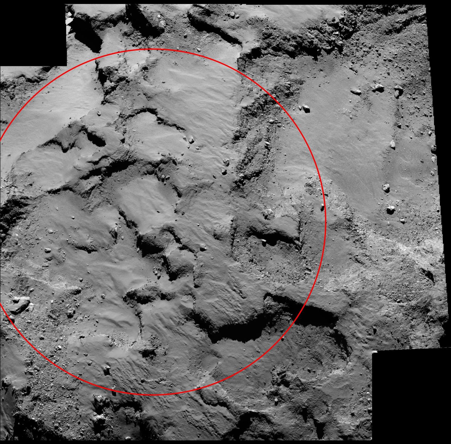 Paik komeedil 67P, kuhu Rosetta sondi uurimisrobot Philae peaks maanduma